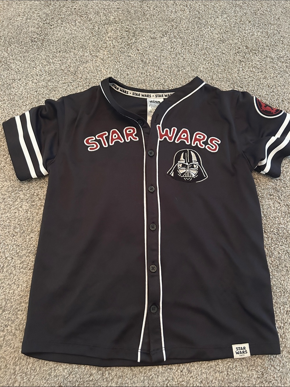New Disney Darth Vader Jersey sz 7/8